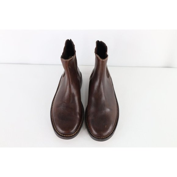 Vintage 90s Cole Haan Mens Size 10 M Leather Ankle Pull On Chelsea Boots Brown main image 8